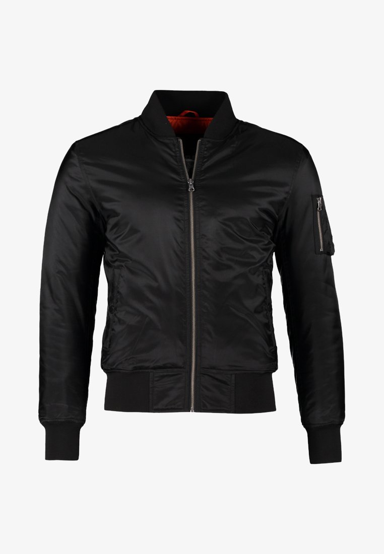 Urban Classics Basic Bomber i svart